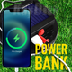 Акумуляторний LED світильник Andowl Q-LED10X1 10W + power bank прожектор аварійний із сонячною панеллю та павербанком - зображення 3