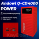 УМБ Andowl Q-CD4000 40000 mAh QC3.0 PD30W Red (1050-45d) - зображення 2