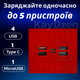 УМБ Andowl Q-CD4000 40000 mAh QC3.0 PD30W Red (1050-45d) - зображення 7