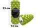 Масажний ролик (валик) EasyFit Grid Roller Extreme, Довжина 33 см, Діаметр 14 см, Каркас із високоміцного пластику, Піна EVA з масажною поверхнею 3D, для МФР, фітнесу, йоги та реабілітації, Салатовий - изображение 1