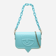 Torebka crossbody damska Chiara Ferragni 74SB4BA3ZS517 Turkusowa (8052672354051) - obraz 1