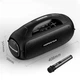 Колонка Bluetooth HOPESTAR A50 BT5.1, 80W, TWS, AUX/TF/USB, 12000mAh, 8h, IPX6 Портативна бездротова акустика + мікрофон Чорний - изображение 3