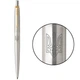 Ручка кулькова Parker JOTTER Stainless Steel GT BP Тризуб прозорий 16032_T010b - зображення 1