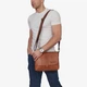 Сумка мужская кожаная мессенджер средняя Hill Burry Messenger 3094/10065HB Рыжий - изображение 2