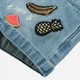 Ogrodniczki krótkie dziecięce dla dziewczynki jeansowe Cool Club CJG2212170 104 cm Light Denim (5903272820404) - obraz 3