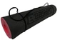 Коврик для йоги и фитнеса EasyFit TPE+TC 183х61см толщина 6мм двухслойный черный-красный - изображение 3