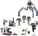 Zestaw klocków LEGO Star Wars Zestaw bitewny z żołnierzem armii klonów i droidem bojowym 215 elementów (75372) - obraz 4