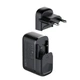 Сетевое зарядное устройство LDNIO Q366 GAN + кабель Type-C (QC2 3 4+ / PD 65 ватт, USB + 2xType-C, быстрая зарядка) - Чёрный - изображение 4