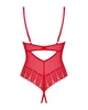 Еротична жіноча Боді Obsessive Ingridia crotchless Червоний XL/2XL (SO9027) - зображення 4