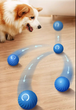Интерактивная подпрыгивающая игрушка для котов и собак, смарт-мячик Petgravity с usb зарядкой Синяя - изображение 3