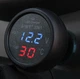 Термометр + вольтметр + USB зарядка в прикурювач 12-24В VST 706 (червоний / синій) - зображення 2