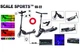 Самокат - снегокат 2 в 1 Scale Sports 65-75х50х11 см Черный 000283508 - изображение 2