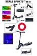 Самокат - снегокат 2 в 1 Scale Sports 65-75х50х11 см Черный 000283508 - изображение 4