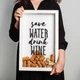 Рамка копилка "Save water drink wine" для пробок PN0579 - изображение 1