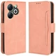 Чохол-книжка з кишеньками Deexe Wallet Stand для Infinix Smart 8 - Pink - зображення 1
