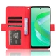Чохол-книжка з кишеньками Deexe Wallet Stand для Infinix Smart 8 - Red - зображення 3