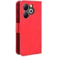 Чохол-книжка з кишеньками Deexe Wallet Stand для Infinix Smart 8 - Red - зображення 7