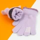 Перчатки для девочек на 2 - 3 - 4 года (арт. 21-25-26) сиреневый - изображение 3