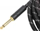 Кабель инструментальный Fender CABLE DELUXE SERIES 15' ANGLED BLACK TWEED - изображение 6