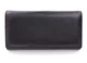 Элегантный Черный Кошелек Унисекс из натуральной кожи SF-HN515H-black - изображение 4