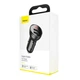 АЗП Baseus Digital Display Dual USB 4.8A Car Charger 24W with Three Primary Colors 3-in-1 gray - изображение 2