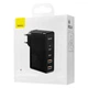 Блок живлення Швидка зарядка Мережевий зарядний пристрій Baseus GaN3 Pro Quick Charger 100W (2 Type-С+ 2 USB ) 1m для iPhone iPad Samsung Lenovo Xiaomi Macbook Black - зображення 2