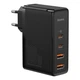 Блок живлення Швидка зарядка Мережевий зарядний пристрій Baseus GaN3 Pro Quick Charger 100W (2 Type-С+ 2 USB ) 1m для iPhone iPad Samsung Lenovo Xiaomi Macbook Black - зображення 7