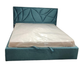 Ліжко Двоспальне Aurora Comfort 140 х 190 см Simple З підйомним механізмом та нішою для білизни Бірюзовий - зображення 1