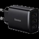 Зарядное устройство Baseus сетевое Compact Charger 3U 17W 3USB Black (YM1525) - изображение 2