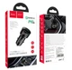 Автомобільний зарядний пристрій у прикурювач Hoco USB-A/Type-C 3 A 5V PD20W + QC3.0 Black (YM1826) - зображення 3