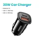 Автомобільний зарядний пристрій для телефона Ugreen 30 W USB-C USB-A PD 3.0 QC 3.0 AFC FCP Black (YM1472) - зображення 2