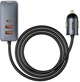 Автомобильное зарядное устройство Baseus Share Together PPS with extension cord 120 W Grey (YM1361) - изображение 1