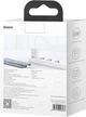 Сетевое зарядное устройство Baseus Super Silicone PD Charger 25W + кабель Type-C to Type-C 3A (YM1131) - изображение 9