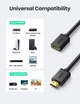 Кабель видео HDMI-удлинитель Ugreen 4K HDMI Extender Male to Female 2 м Black (YM1045) - изображение 5