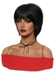 Парик брюнетки короткий Natural Black, термоволокно - изображение 7