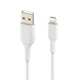 Кабель Belkin PVC USB - Lightning (M/M), 0.15 м, White (CAA001BT0MWH) - зображення 2