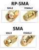 Переходник RP-SMA-Male to SMA-Female угловой, для антенн FPV - изображение 2