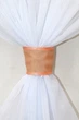 Кухонная занавеска VR-Textil № 114к ламбрекен и тюль персиковый с белым 280х170 см (52-0594) - изображение 3