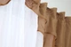 Кухонна занавіска VR-Textil № 114к ламбрекен і тюль коричневий з білим 280х170 см (52-0595) - зображення 5