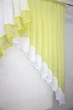 Кухонна занавіска VR-Textil № 023к білий з лимонним 150х150 см (52-0400) - зображення 4
