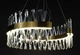 Люстра потолочная LED 7006-800C Латунь 45-170х80х80 см. - изображение 2