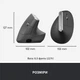 Беспроводная мышь Logitech MX Vertical Wireless (910-005448) - изображение 7