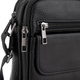 Барсетка-месенджер чоловіча шкіряна Tiding Bag IT-73302 17х21х5 чорна, через плече, для телефону (JDT-0849783) - зображення 4