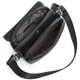 Сумка с клапаном через плечо кожаная черная Tiding Bag TD-20033 - изображение 5
