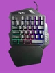 Ігрова Клавіатура з мишкою VHG V100 + A905 One-handed Gaming Keyboard Black+RGB (Bundle) - изображение 2