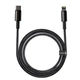 Кабель Baseus Tungsten Gold Type-C to Lightning PD 20W (2m) black - изображение 6