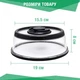 Вакуумна багаторазова кришка для продуктів Vacuum Food Sealer 19 см Чорна - зображення 6