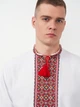 Рубашка-вышиванка мужская с узором Укрмода GNM-00290 48 Белая (3400000000012) - изображение 4