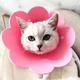 Воротник-ошейник "для заживления ран" для собак и кошек Pink Flower Size S - изображение 3