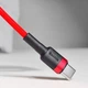 Кабель Baseus Cafule Type-C 3A (1m) red/black - изображение 4